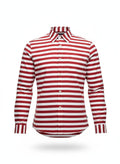 Casual Striped Shirt with Tapered Modern Cut