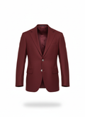 Blazer with Three-Button Fastener Cut