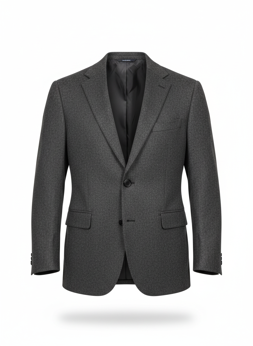 Blazer with Notched Lapel Cut