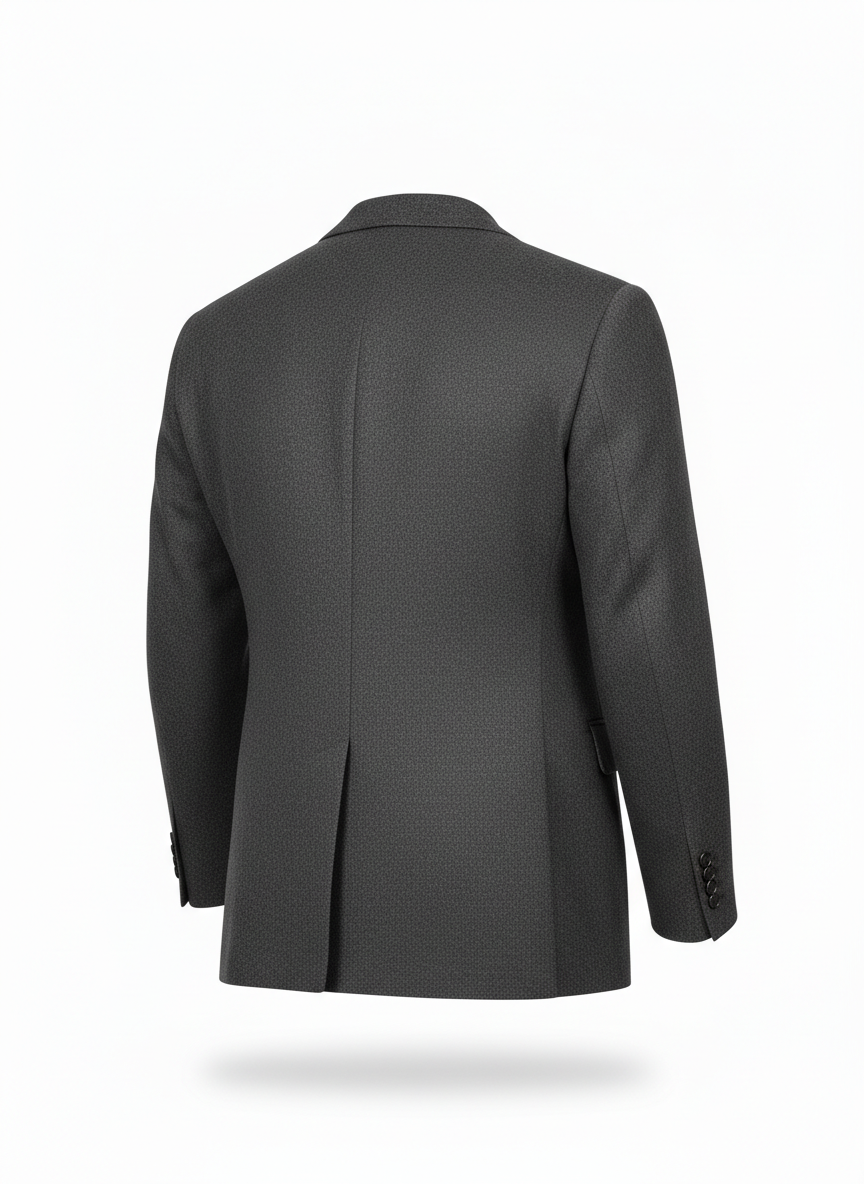 Blazer with Notched Lapel Cut