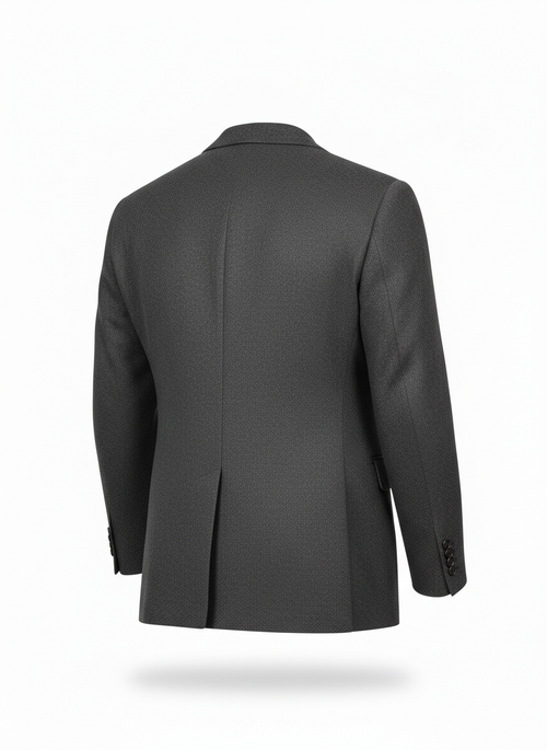Blazer with Notched Lapel Cut