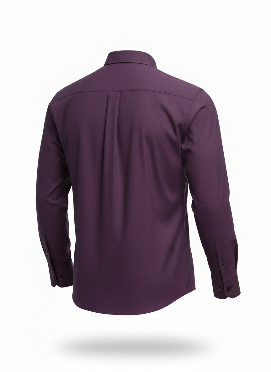 Formal Shirt with Structured Stiffened Cut