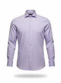 Formal Shirt with Minimalist Stand Collar Cut