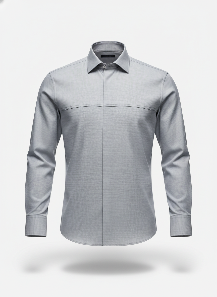 Formal Shirt with Double-Twill French Cut
