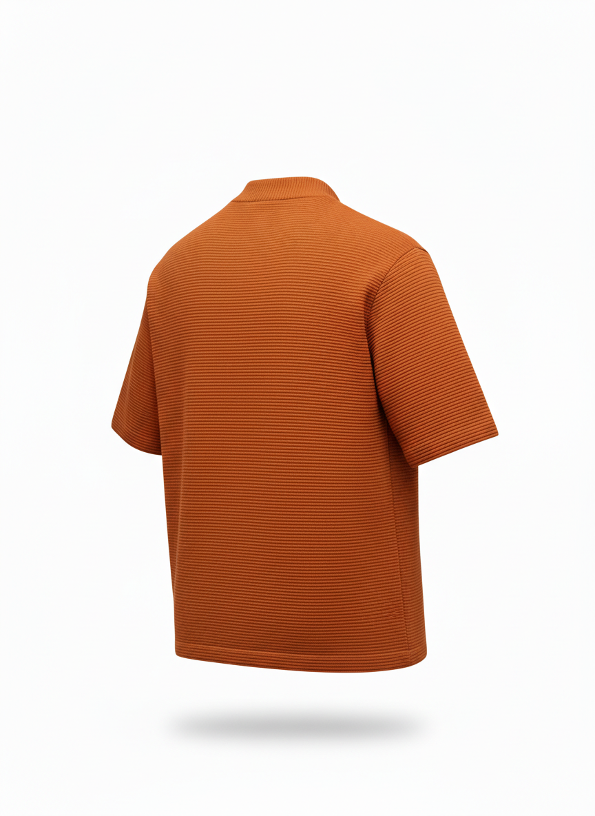 T-shirt with Boxy Technical Cut