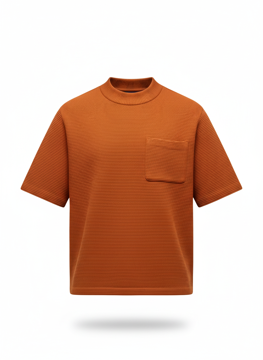 T-shirt with Boxy Technical Cut