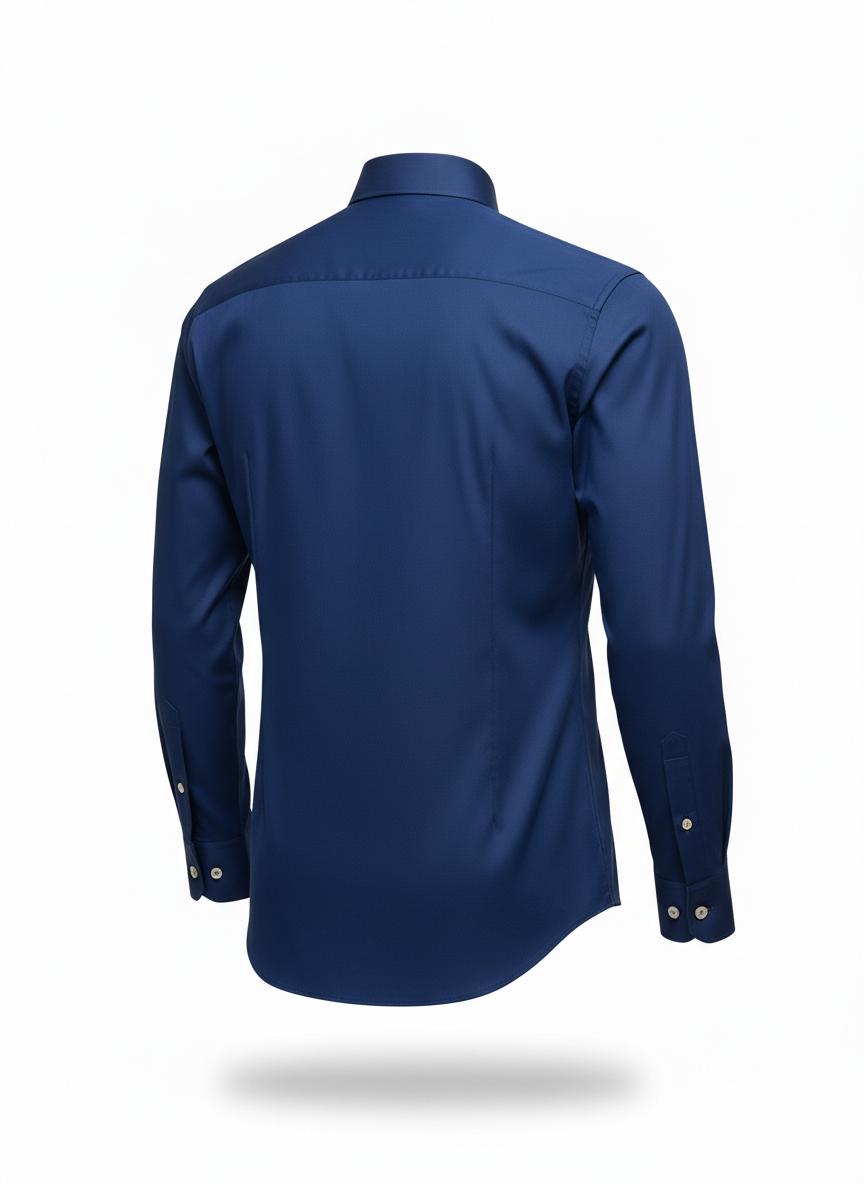 Formal Shirt with Rigid Spread Collar Cut