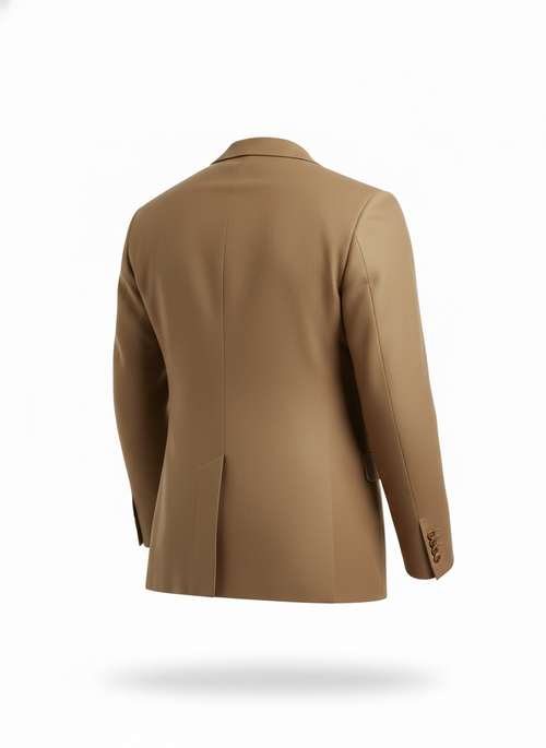 Blazer with Four-Button Cuff Cut