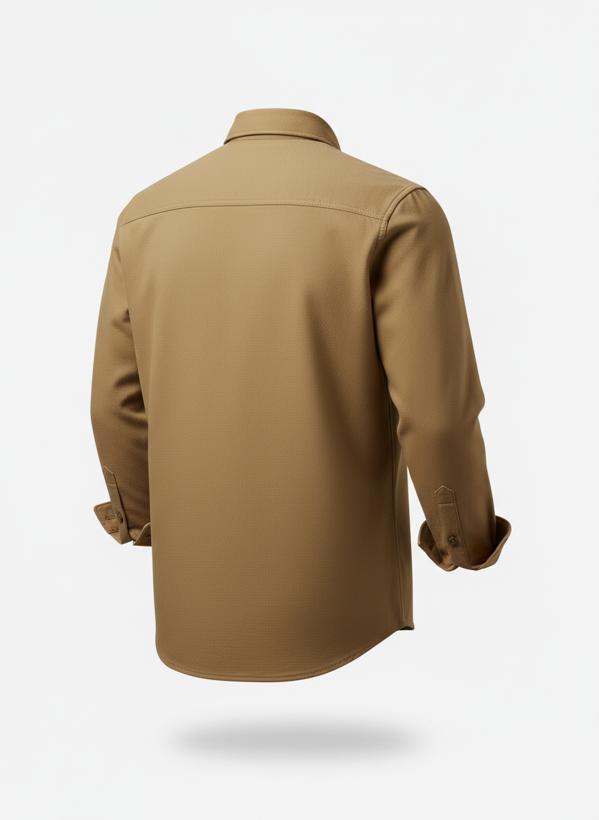 Casual Shirt with Rugged Shaped Cut