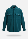 Casual Shirt Corduroy with Boxy Ribbed Cut
