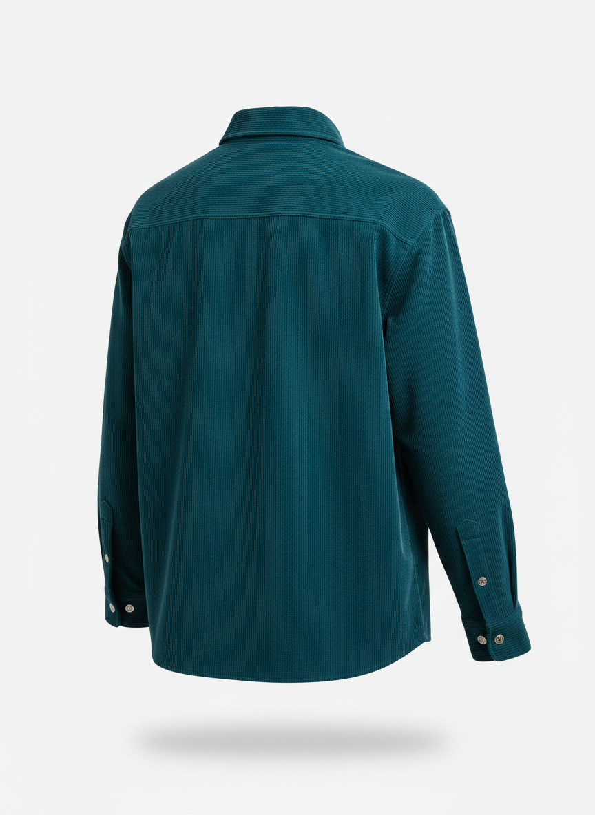 Casual Shirt Corduroy with Boxy Ribbed Cut